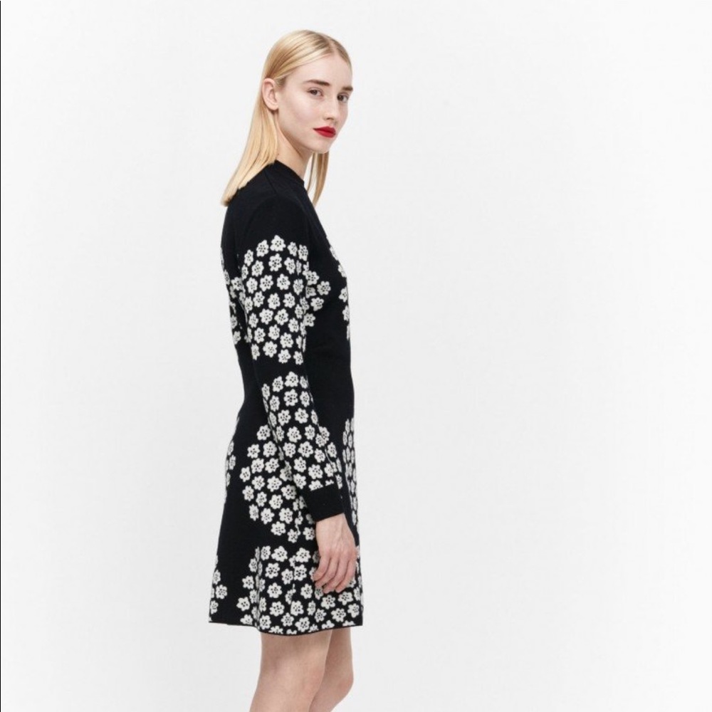 Marimekko Vuolas Puketti Knitted Merino Wool Dress Size XS NWT - Picture 2 of 15